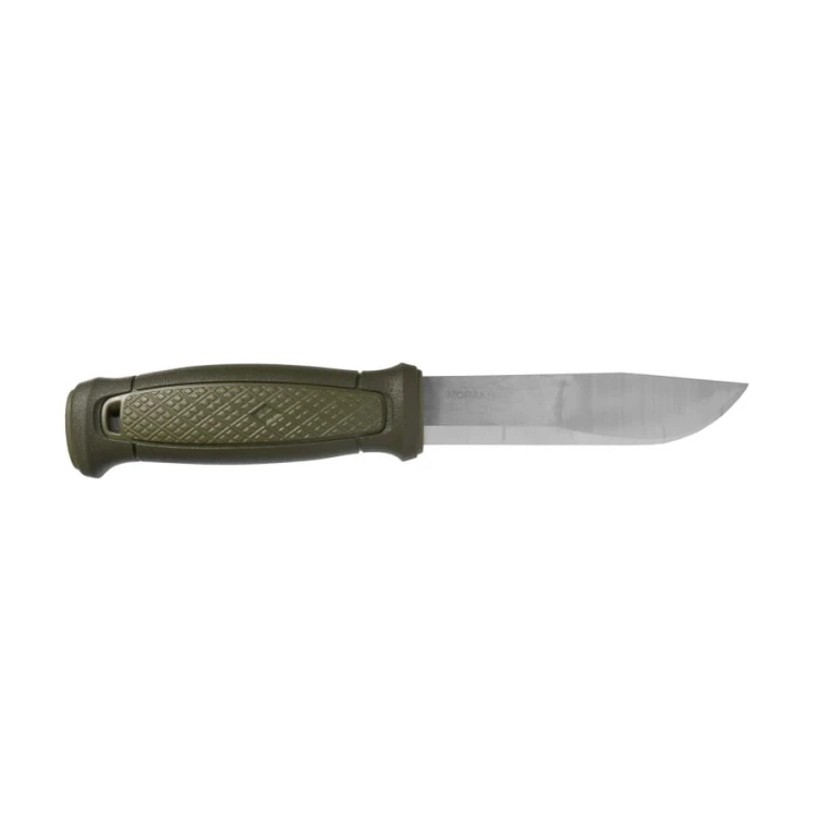 Oliwkowy nóż outdoorowy Morakniv Kansbol 12634 ze stalą nierdzewną 12C27