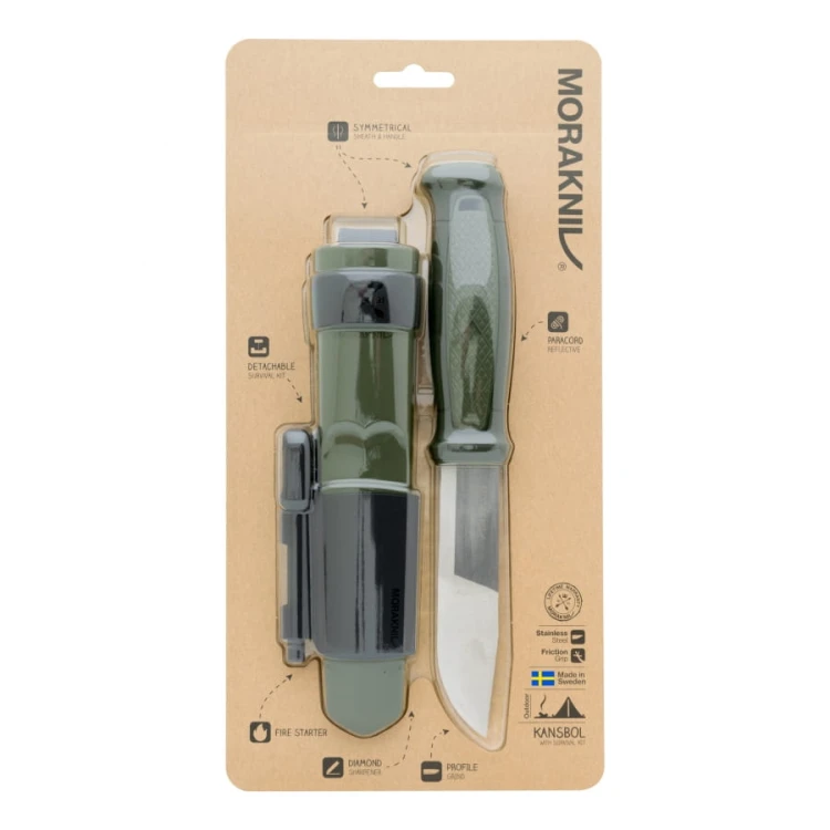 Nóż Morakniv Kansbol Survival Kit zielony 13912 w oryginalnym opakowaniu