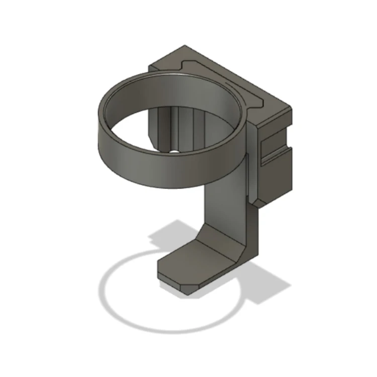 Konstrukcja magnetycznego uchwytu SilencerHolder 50 mm na tłumik