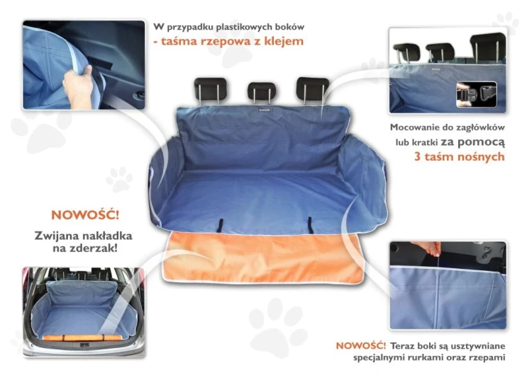 Mata dla psa Kardibag Protect Plus – nakładka na zderzak i system mocowania
