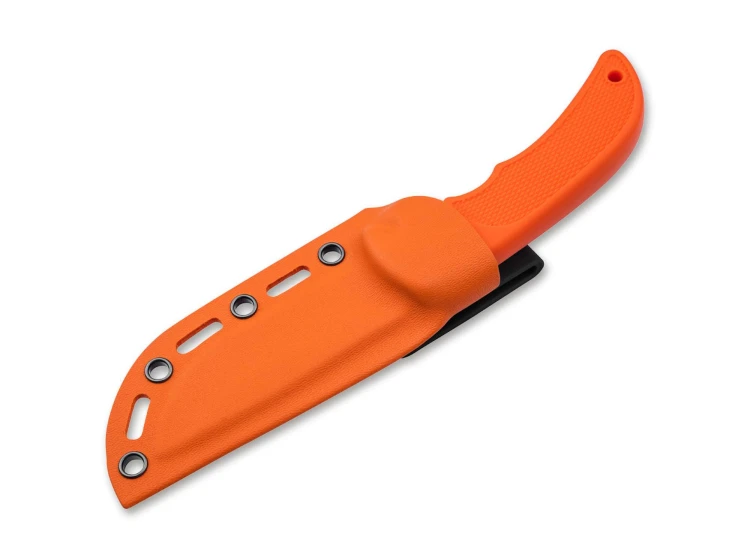 Nóż Magnum Hunting Line Universal  w pomarańczowej pochwie Kydex z klipsem do paska