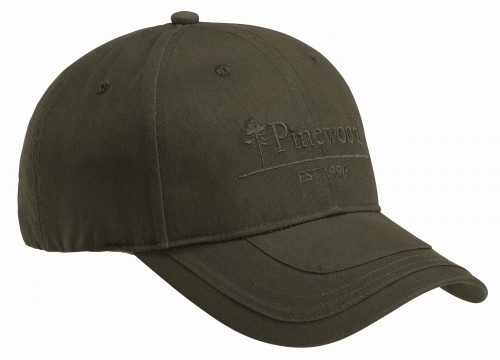 Czapka z daszkiem Pinewood TC 2-Colour 9194 Moss Green – zielony model z haftowanym logo Pinewood