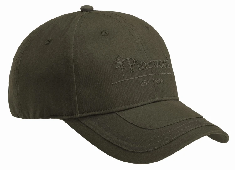 Czapka z daszkiem Pinewood TC 2-Colour 9194 Moss Green – zielony model z haftowanym logo Pinewood