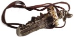 Gwizdek na psa K_12 z rogu z głową psa
