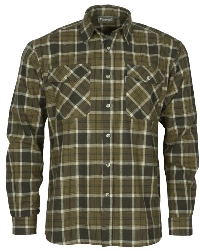 Koszula flanelowa męska Pinewood Härjedalen 9026 H.Olive/Khaki w kratę