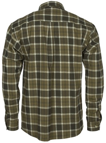 Koszula Pinewood Härjedalen 9026 H.Olive/Khaki – tył bawełnianej koszuli flanelowej