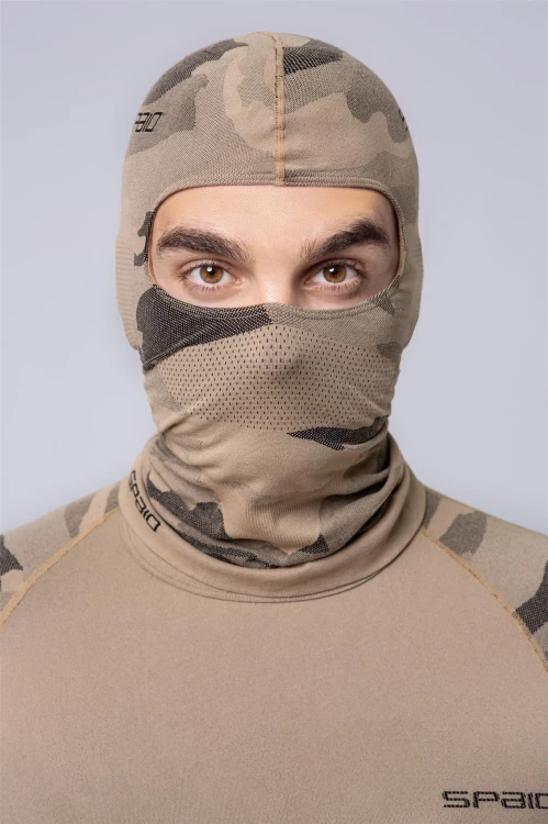 Kominiarka termoaktywna Spaio Tactical piaskowa do polowania