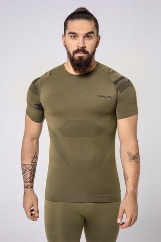 Zielona koszulka termoaktywna Spaio Tactical na polowanie