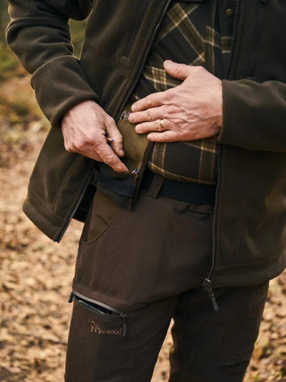 Pinewood Prestwick Exclusive 9428 D.Green/Green – bawełniana koszula flanelowa męska w klasycznej zielonej kracie