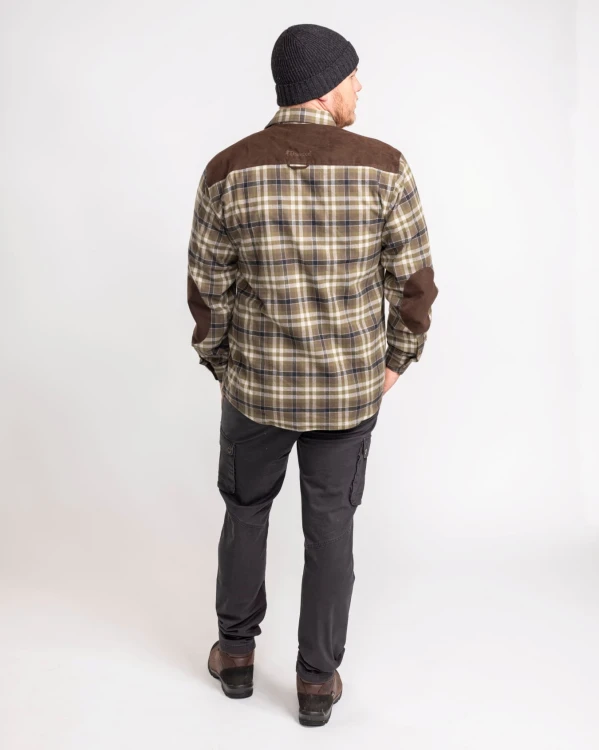 Pinewood Douglas 9436 H.Olive/L.Khaki – męska koszula z membraną do lasu i outdooru