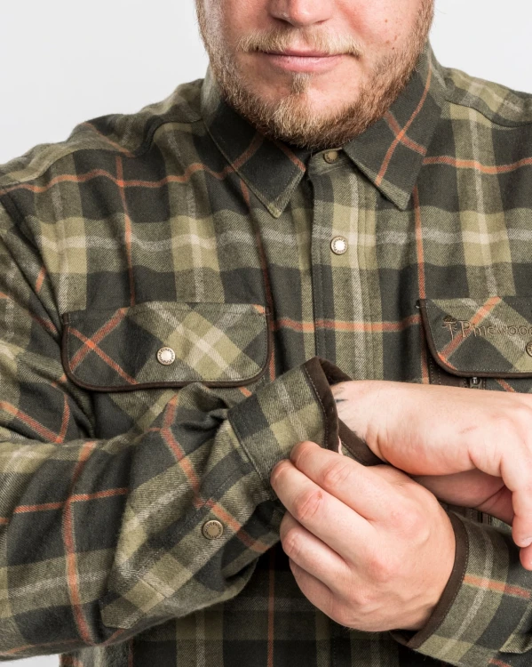 Koszula flanelowa Pinewood Cornwall 9435 – komfortowa podszewka High-Vent™ i bawełniana flanela