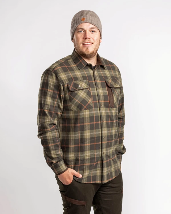 Męska koszula flanelowa Pinewood Cornwall 9435 – styl outdoorowy na polowanie, do lasu i na co dzień