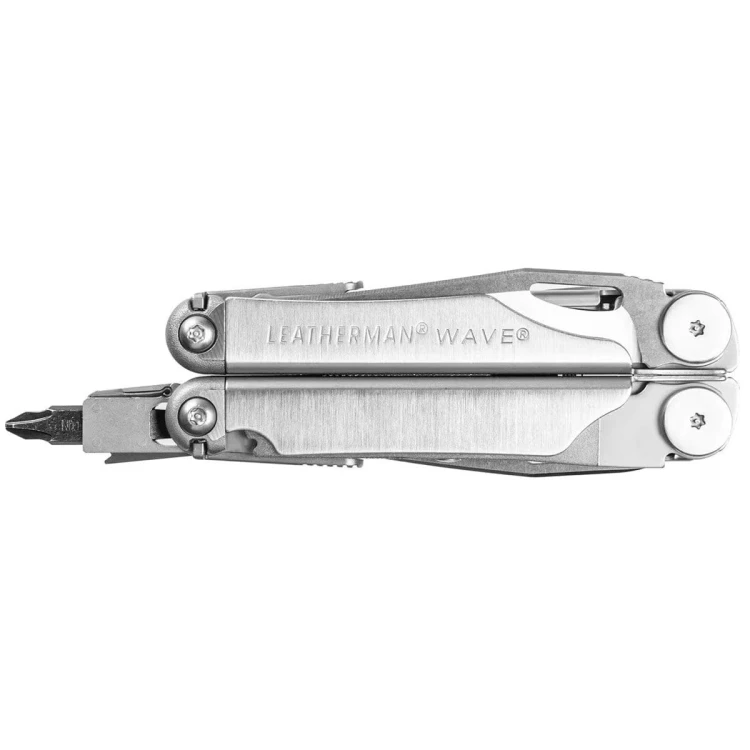 Multitool Leatherman Wave Plus z rozłożonym śrubokrętem