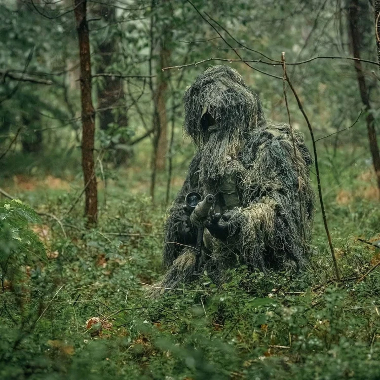 Ghillie Suit Mil-Tec dla myśliwego i fotografa przyrody
