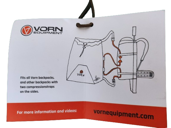 Instrukcja mocowania torby Vorn Bird Net do plecaka myśliwskiego