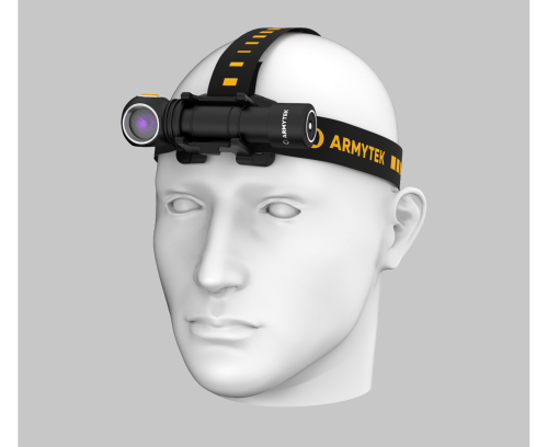 Latarka czołowa UV Armytek Wizard C2 WUV F08901UF na regulowanej opasce
