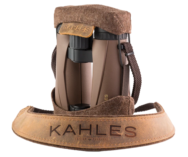 Kahles Helia 8x42 z cichą osłoną z lodenu – lornetka do polowania