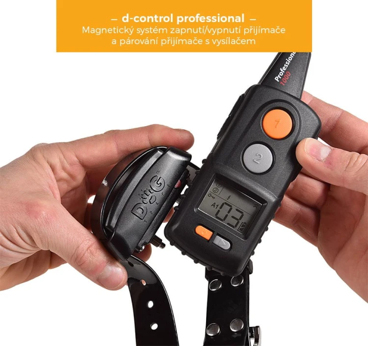 Elektroniczna obroża szkoleniowa DOGTRACE d-control professional 1000-Czarny