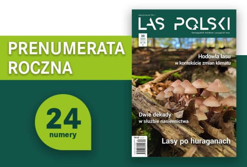 Prenumerata roczna czasopisma „Las Polski” – 24 numery magazynu leśnego dla leśników i pasjonatów przyrody