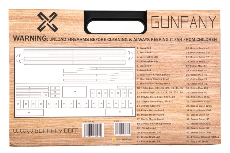 Przybornik do czyszczenia broni Vector Gunpany SCCK-20 62 elementy w walizce