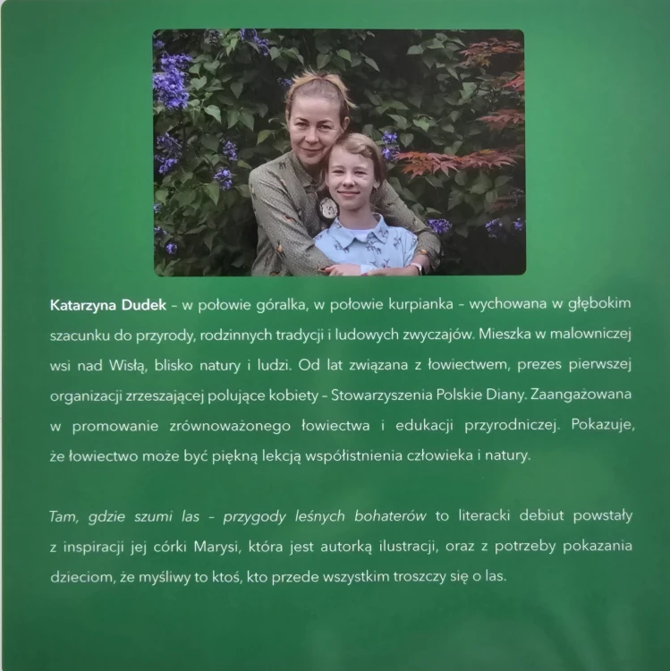 Książka przyrodnicza dla dzieci Tam gdzie szumi las Oficyna Wydawnicza Oikos