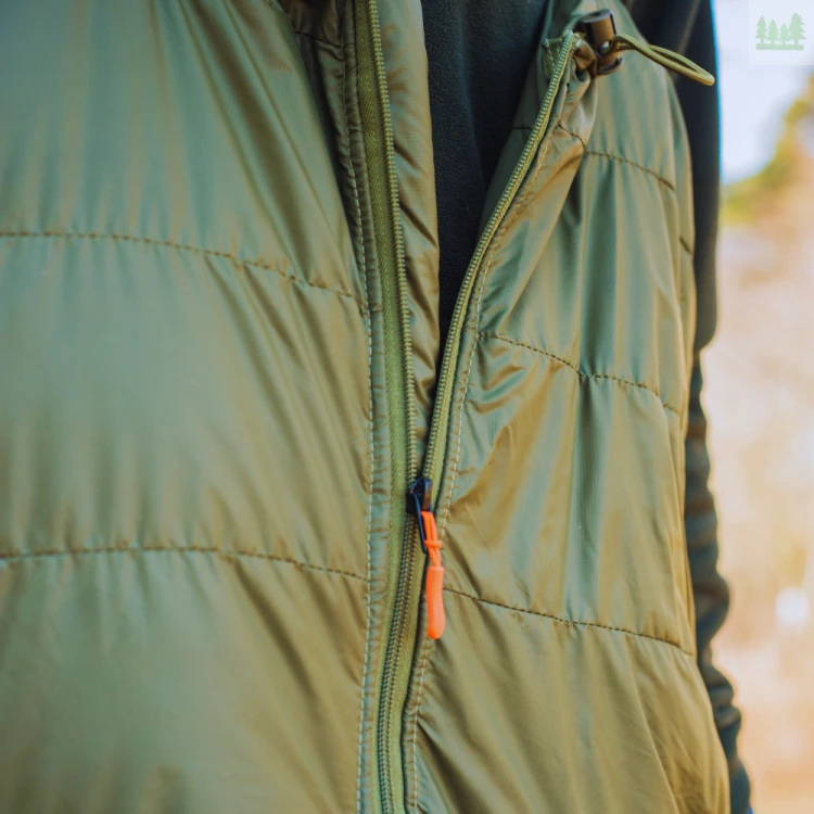 Wnętrze śpiwora WildSpot WarmBag Hybrid One z powłoką Raincrucial i izolacją Climashield Apex