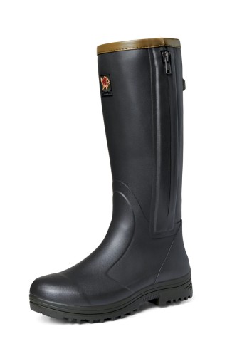 Kalosze Gateway1 Pheasant Game 18" Leather side zip - Black Olive