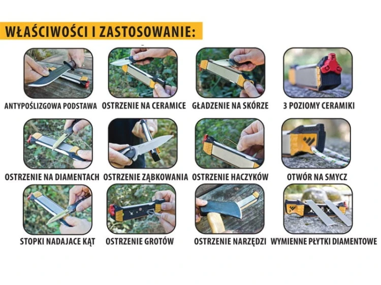 Ostrzałka Work Sharp Guided Field – prowadnica kąta ostrzenia 20 stopni