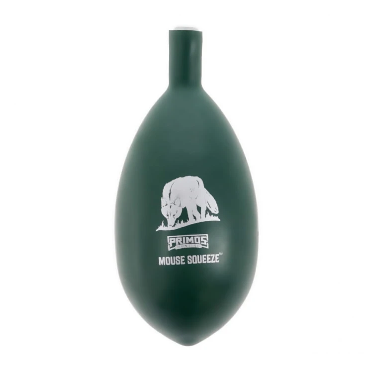 Zielony gumowy wabik na lisy Primos Mouse Squeeze Primos Hunting naśladujący pisk myszy