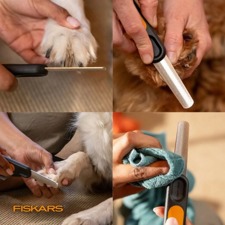 Pilnik do pazurów dla psów i kotów Fiskars PET CARE z uchwytem SoftGrip