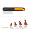 Grzebień Fiskars PET CARE 17,6 x 5,2 cm do pielęgnacji psów i kotów każdej wielkości