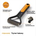 Trymer hakowy Fiskars PET CARE z zaokrąglonymi ostrzami, rączką SoftGrip i podwójnym układem zębów