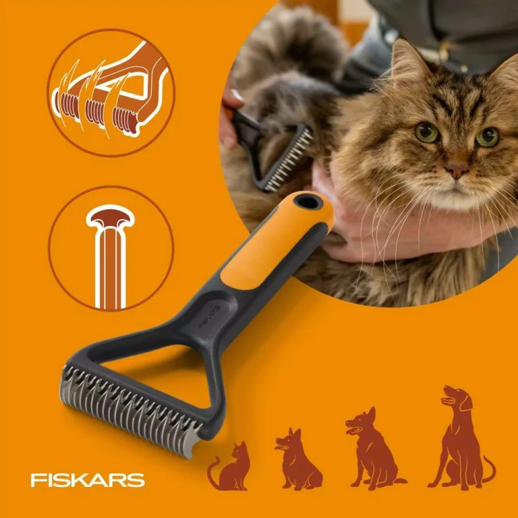 Trymer hakowy Fiskars PET CARE do pielęgnacji kotów oraz małych, średnich i dużych psów