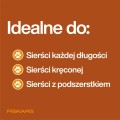 Szczotka Fiskars PET CARE polecana do sierści każdej długości, sierści kręconej i sierści z podszerstkiem