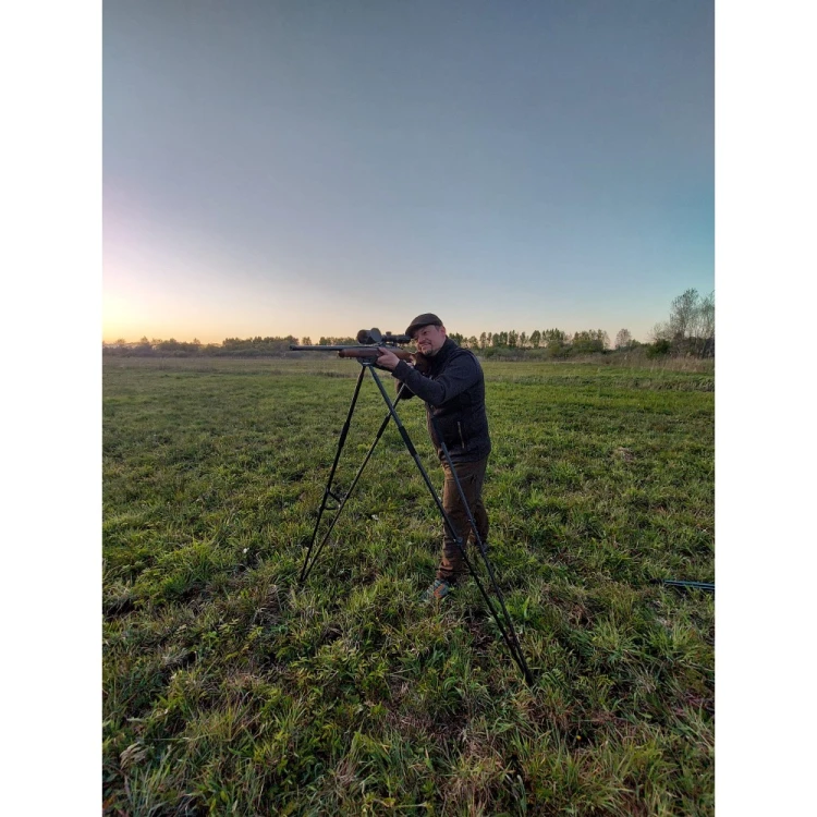 Pastorał myśliwski FOX STICK 5904276517512 – stabilna podpórka do broni z dwoma punktami podparcia