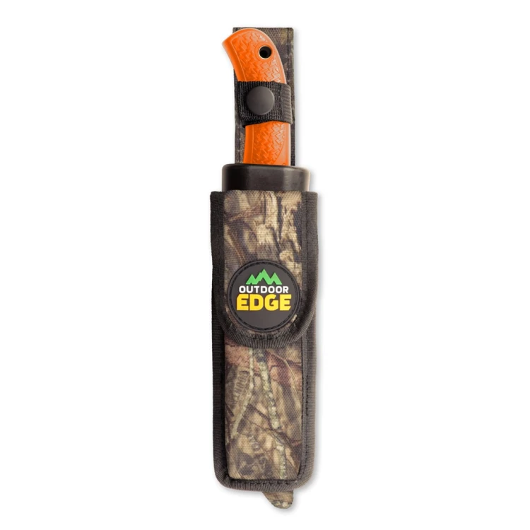 Pomarańczowa antypoślizgowa rękojeść TPR noża Outdoor Edge RazorMax