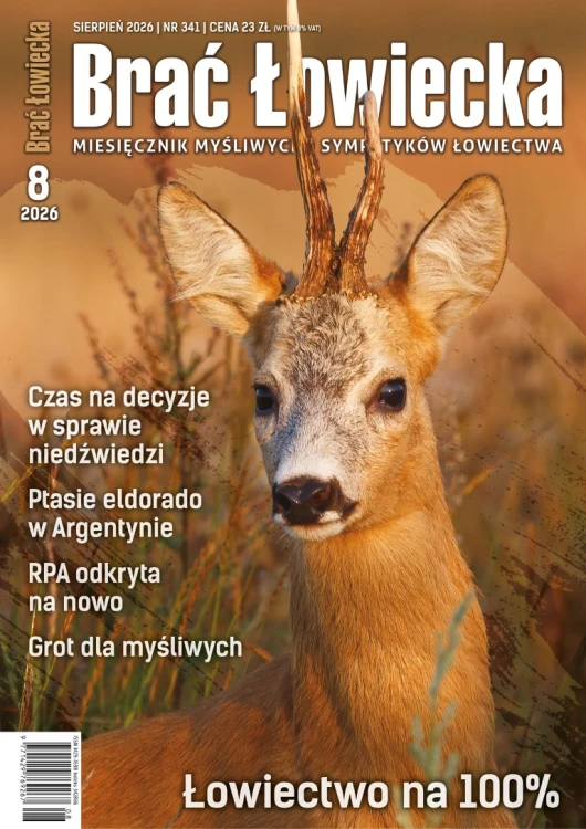 Brać Łowiecka sierpień 2026 okładka magazynu myśliwskiego