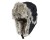 Czapka zimowa Mil-Tec Winter Faux-Fur czarna z podpiętym nausznikiem