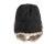 Tył czarnej czapki uszatki Mil-Tec Winter Faux-Fur z pikowanym ociepleniem