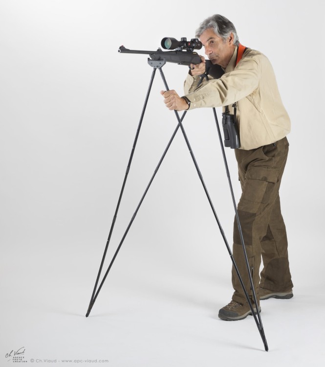 Pastorał myśliwski 4 Stable Sticks Bush Light stabilne podparcie broni podczas strzelania stojąc