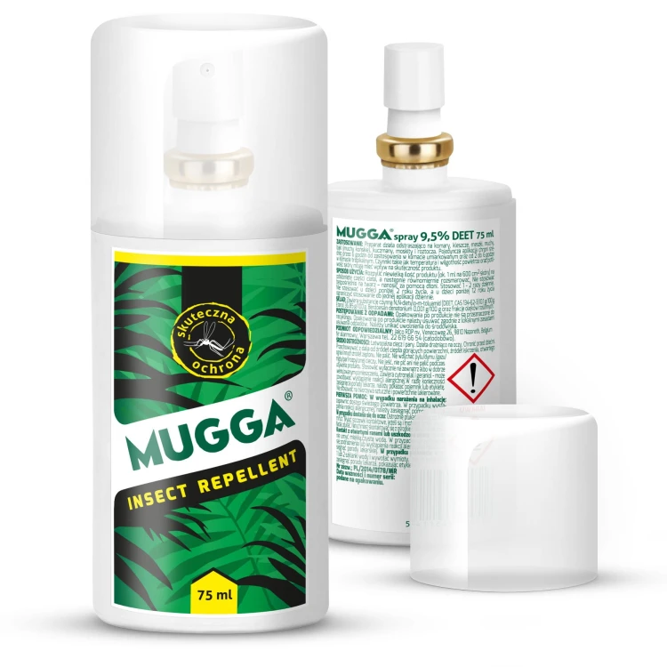 Mugga Spray 75 ml dla dzieci od 2 lat i dorosłych - środek na owady