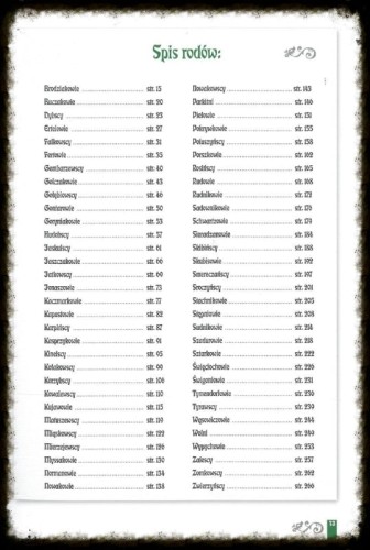 Księga rodów leśnych Tom I – spis opisanych rodzin leśników